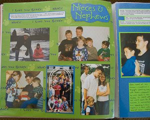 memories scrapbook commemorating a loved one
